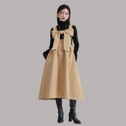 Bowknot Suspender Skirt