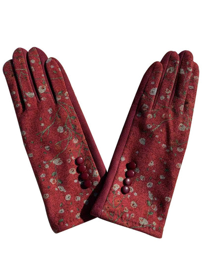 Gloving - Winter Floral Touchscreen Warm Gloves