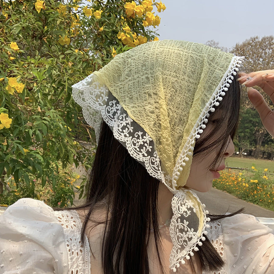 Haila - Colorful Triangle Scarf for Summer