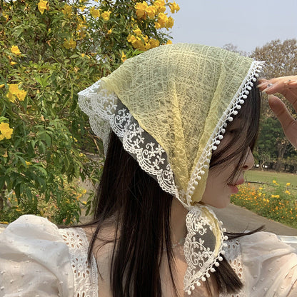 Haila - Colorful Triangle Scarf for Summer