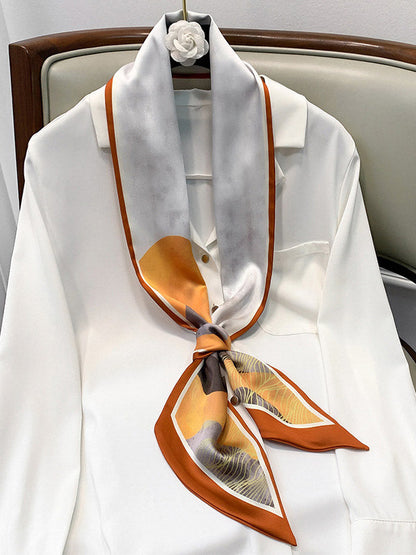 Original Oil Painting Printed Silk Scarf