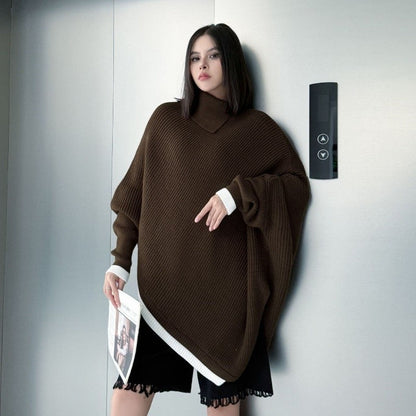 Irregular Batwing Sleeve Sweater