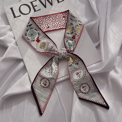 Tarot Pattern Slim Long Hair Scarf