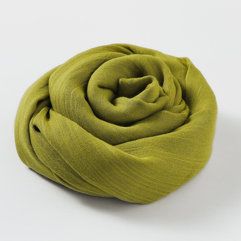 Thin Sun Protection Beach Long Cotton And Linen Scarf