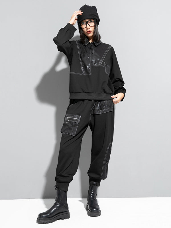 Fashion Loose Split-Joint Harem Pants