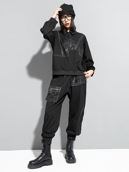 Fashion Loose Split-Joint Harem Pants