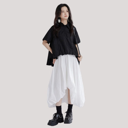 Small Polka Dot Irregular Shirt