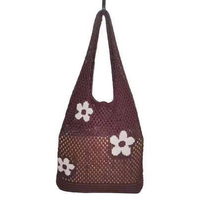 Crochet Tote Bag Tote Flower Bag