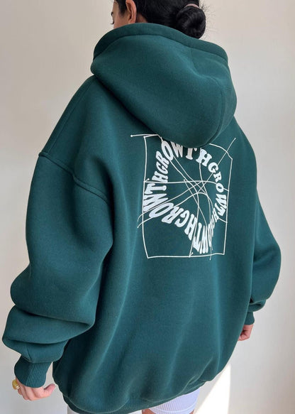 Oversized Hoodie With Soft Warm Material