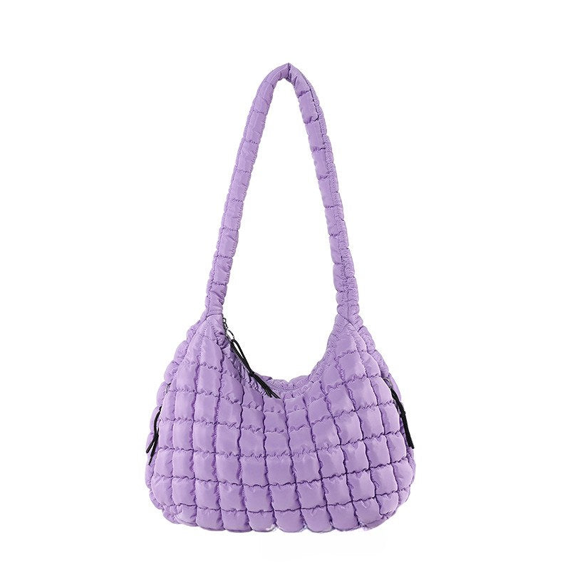 Solid Color Cloud Bag Large Capacity Shoulder Bag