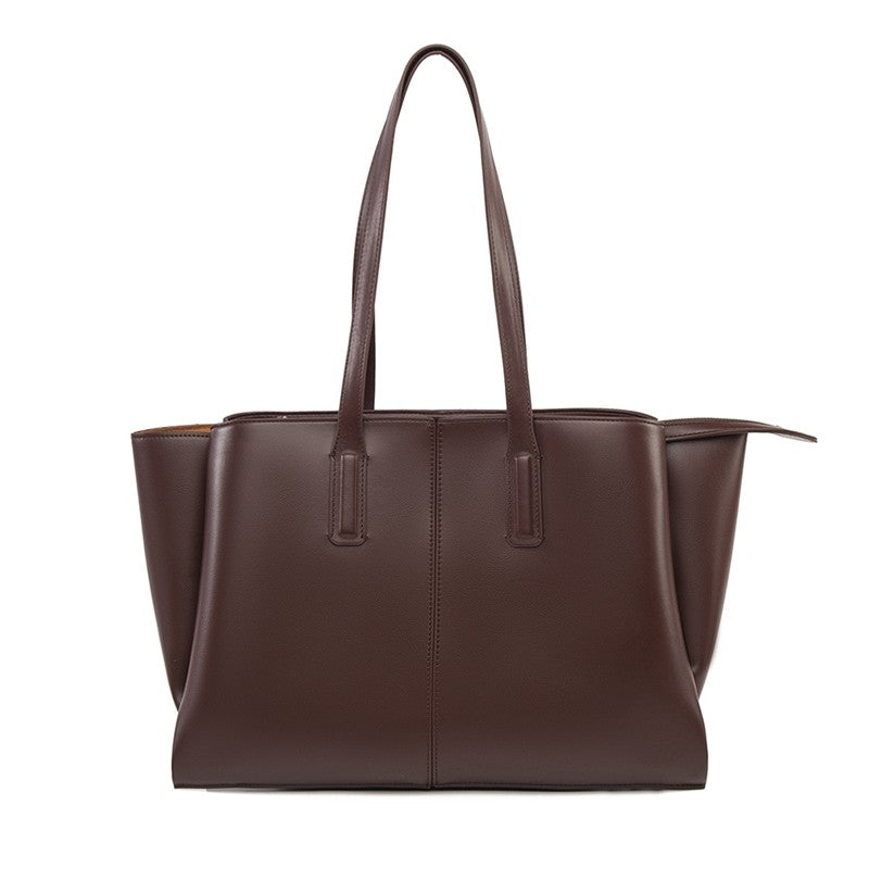 Single Shoulder PU Tote Bag Intellectual Casual Retro Fashion