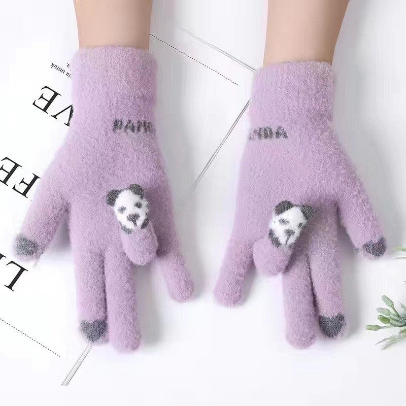 Kids Finger Touchscreen Knitted Gloves