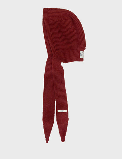 Winter Knitted Balaclava Hooded Scarf Beanie Hat
