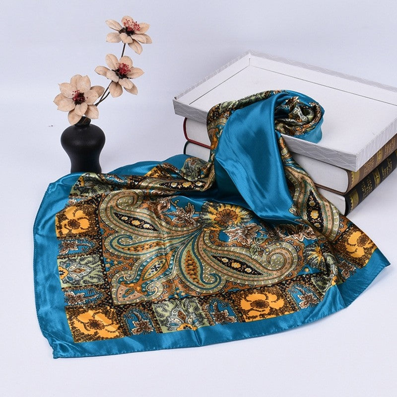 Bandana Printed Square Scarf