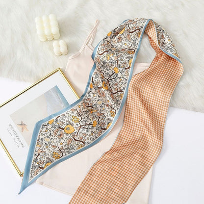 Vintage Floral Long Hairband Scarf