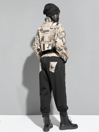 Fashion Loose Split-Joint Harem Pants