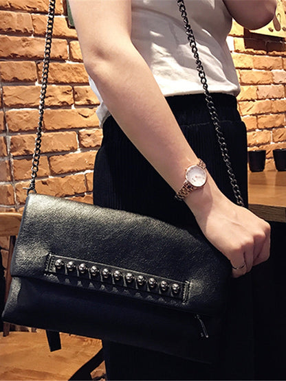 Geometric Rivet Split-Joint Bags Handbags