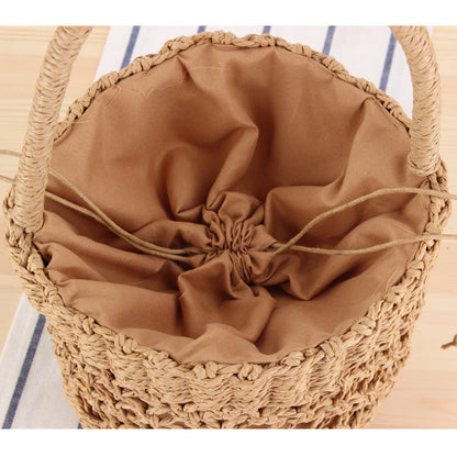 Crochet Market Bag Bucket Woven Bag