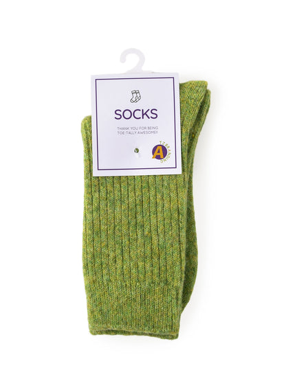 Rufia - Thickened Solid Color Wool Blend Socks