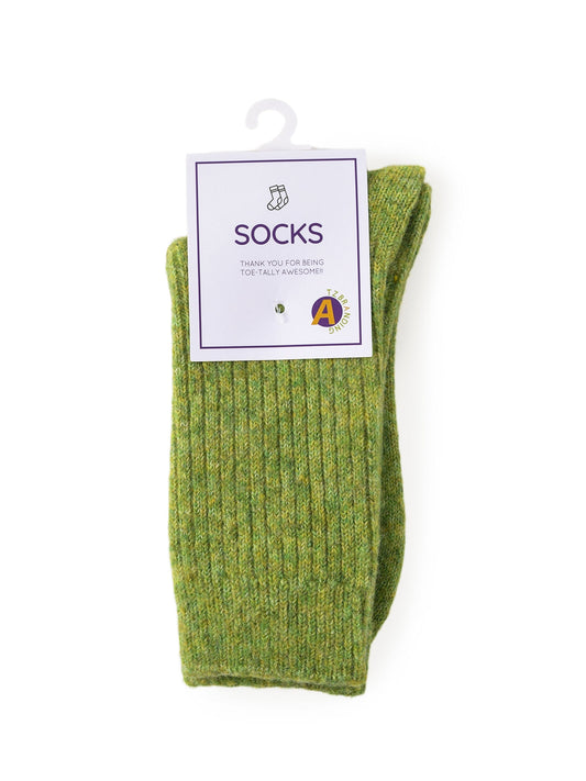 Rufia - Thickened Solid Color Wool Blend Socks