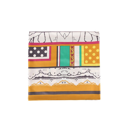 Color-Block Contrast Color Polka-Dot Printed Shawl&Scarf