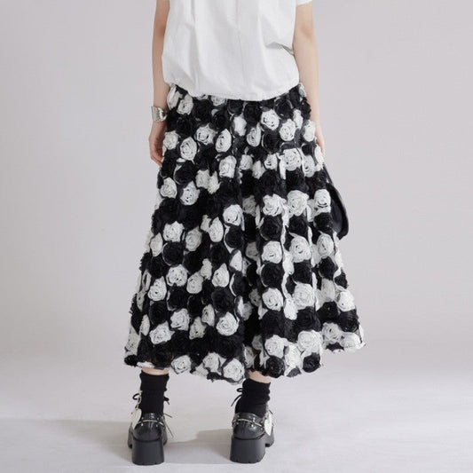 Floral Embroidered Skirt