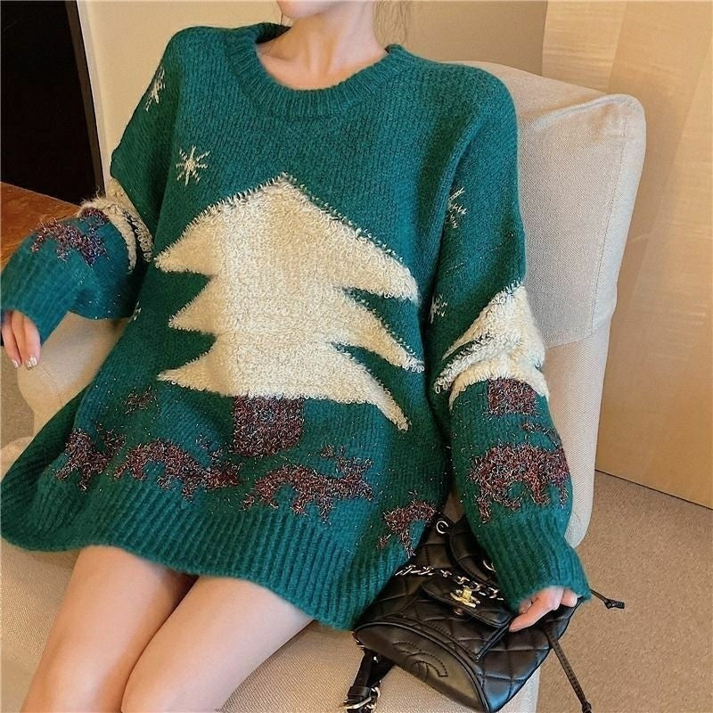 Loose Jacquard Sweater