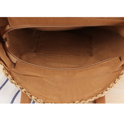 Crochet Market Bag Round Shoulder Bag