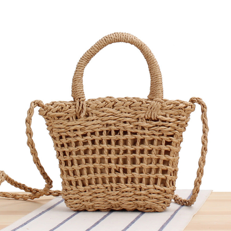 Crochet Market Bag Cherry Woven Bag