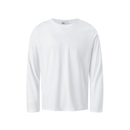 Solid Color Crew Neck Long Sleeve T-Shirt