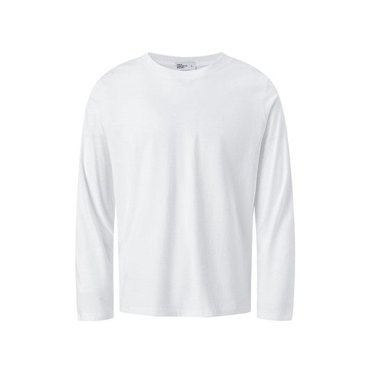 Solid Color Crew Neck Long Sleeve T-Shirt
