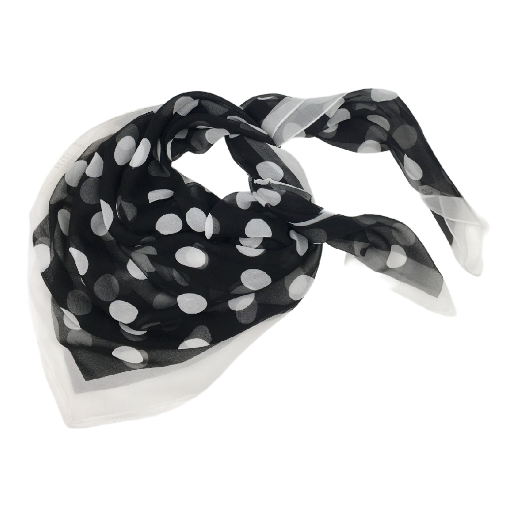 Scarvii - Vintage Polka Dot Soft Square Scarf
