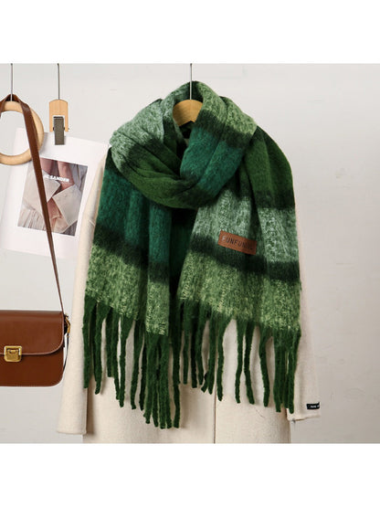 Sscarvii - Maillard Winter Tassel Scarf