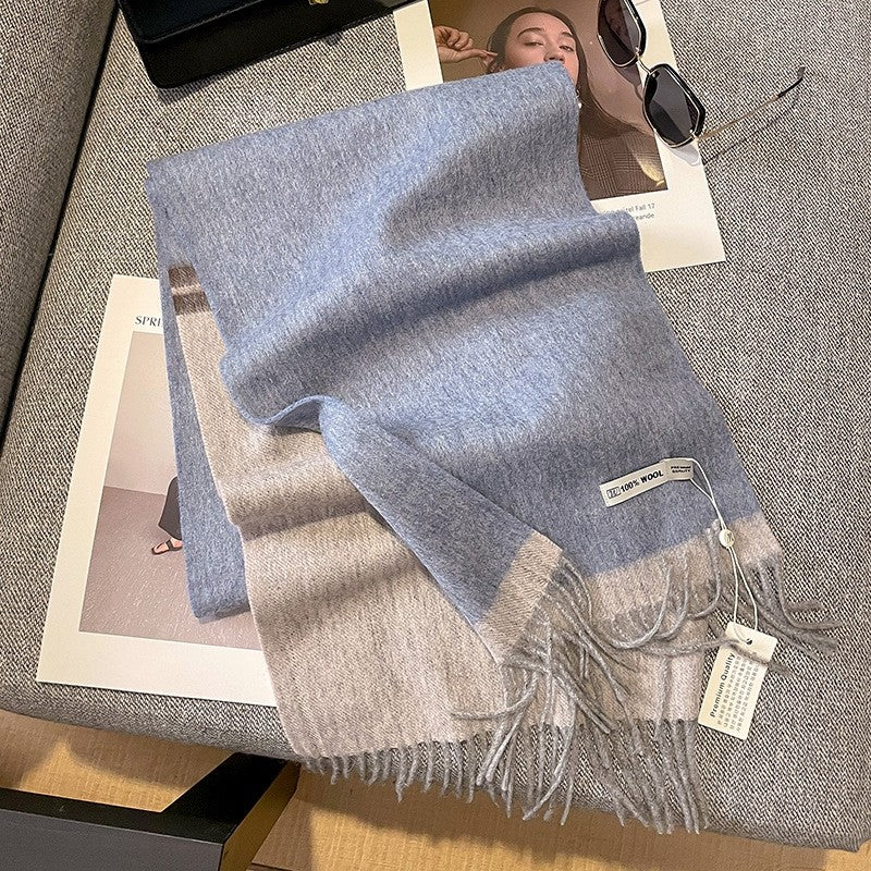 Wool Fringe Scarf