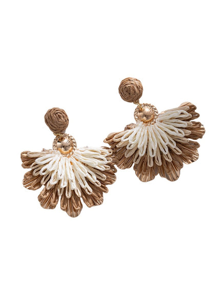 Earwish - Boho Woven Flower Earrings