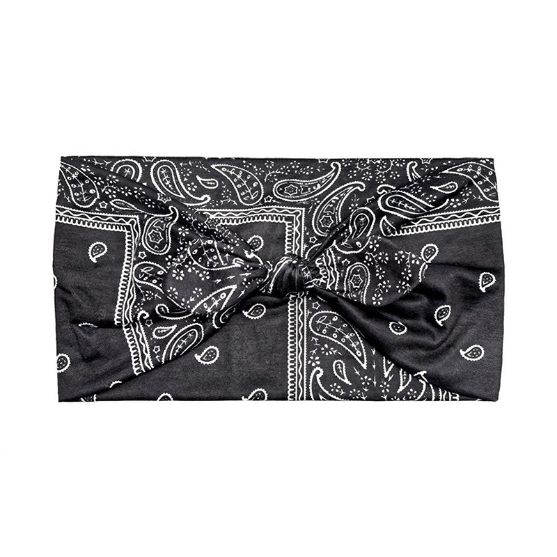 Printed Knot Elastic Headband