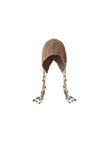 Haila - Trendy Knitted Beanie with Earflaps &amp; Ties