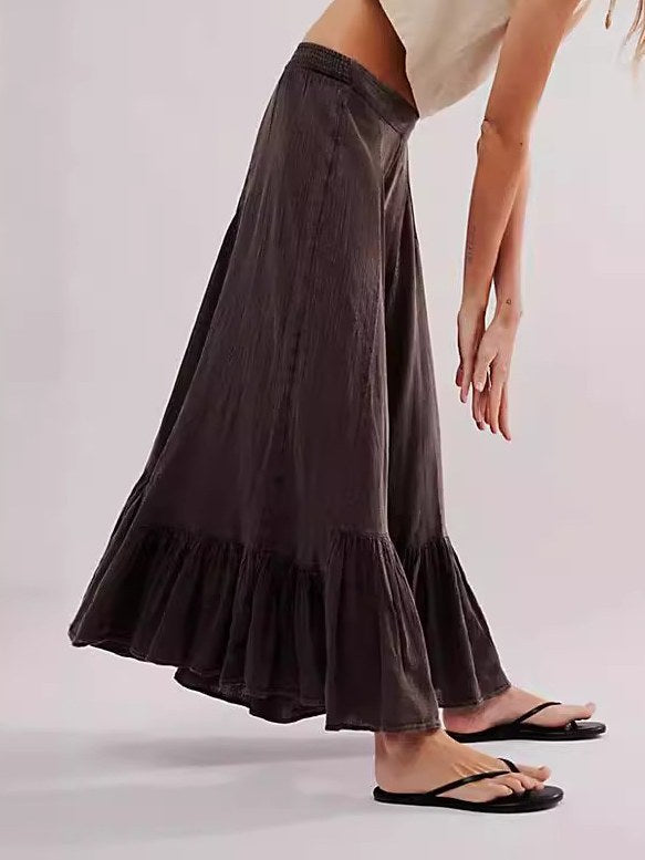 Flare Low Waist Wide Leg Pants