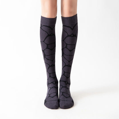 Rufia - Colorful Leopard Print Knee-High Socks