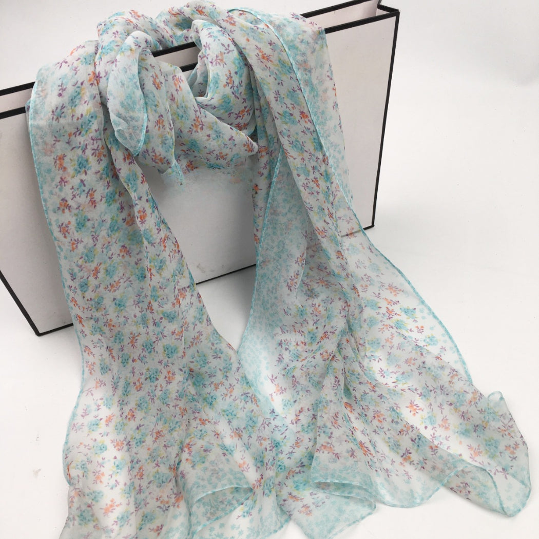 Scarvii - Daisy Print Scarf - Cool &amp; Soft