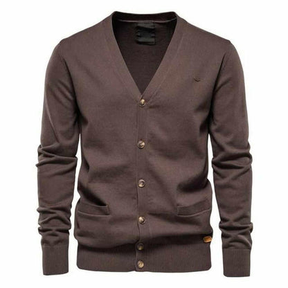 North Royal Wool Button-Up Cardigan