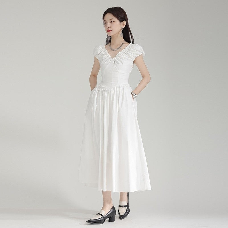 Sleeveless Pleated Maxi Dress
