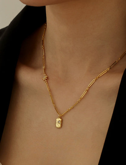 VintageÂ  Diamond Square Necklace