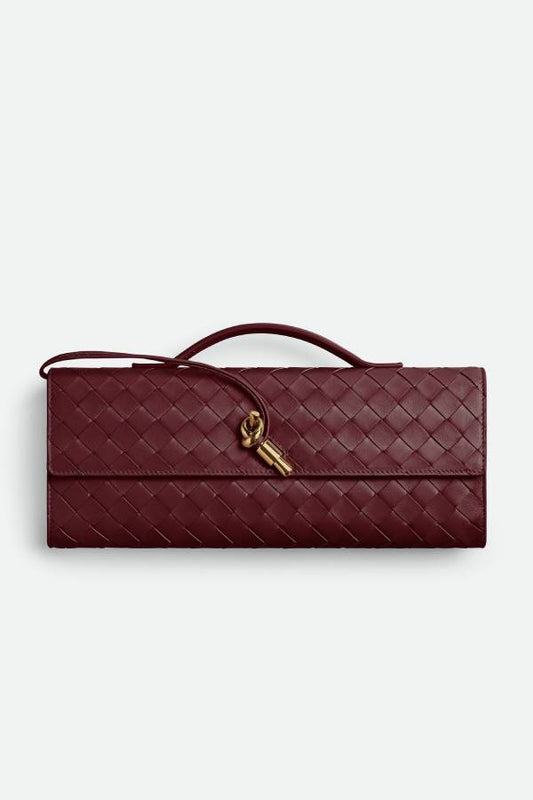Woven Lock Handbag for Evenings