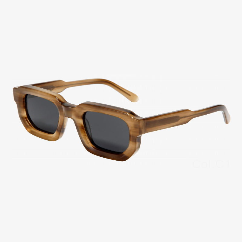 Retro Square Wide Polarized Sunglasses