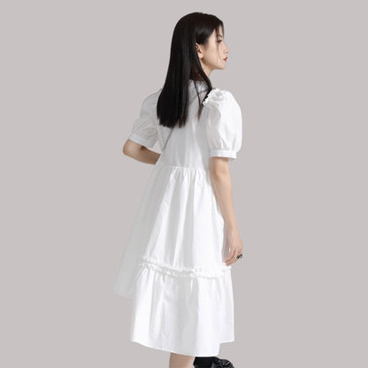 Puffed Sleeve Dress