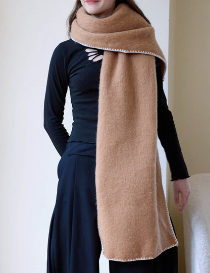 Soft Solid Color Thick Warm Scarf