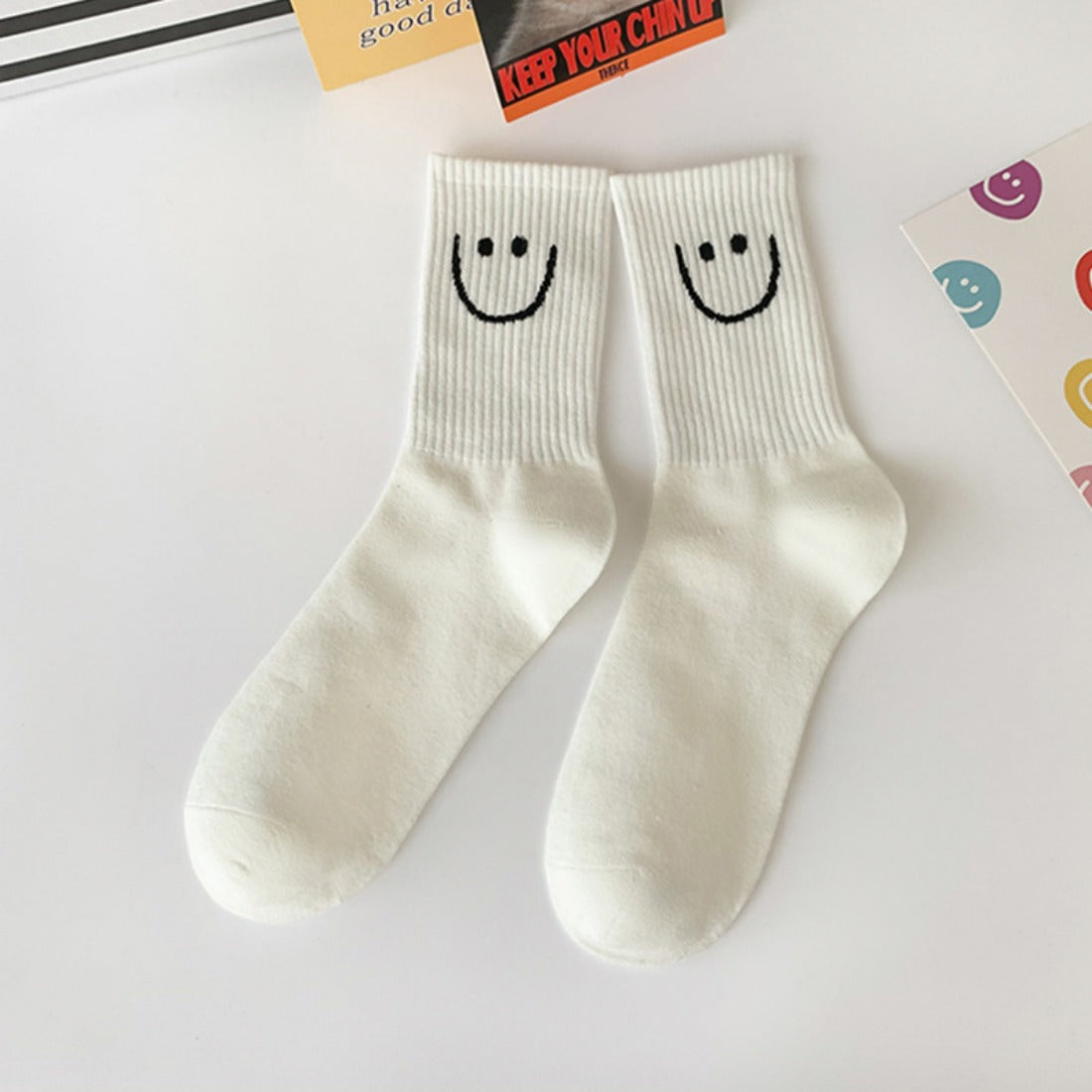 Rufia - Smiley Face Crew Socks