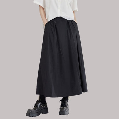 High-Waisted Midi Skirt