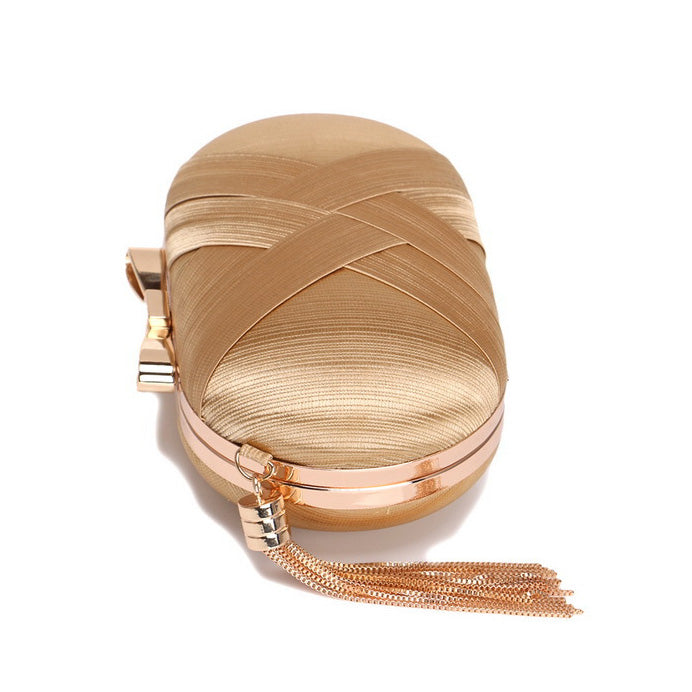 Silk Round Banquet Handbag